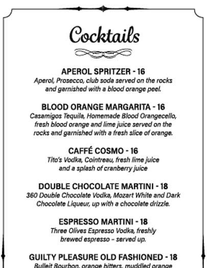 Cocktails